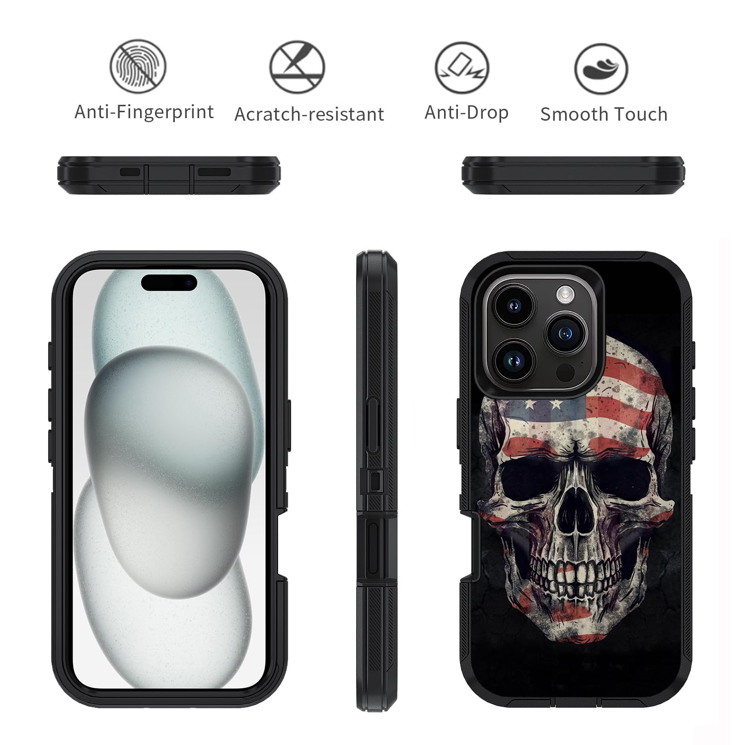 Amazon.co.jp: ZXHSBROK iPhone 16 Pro Max用ケース、ミリタリー